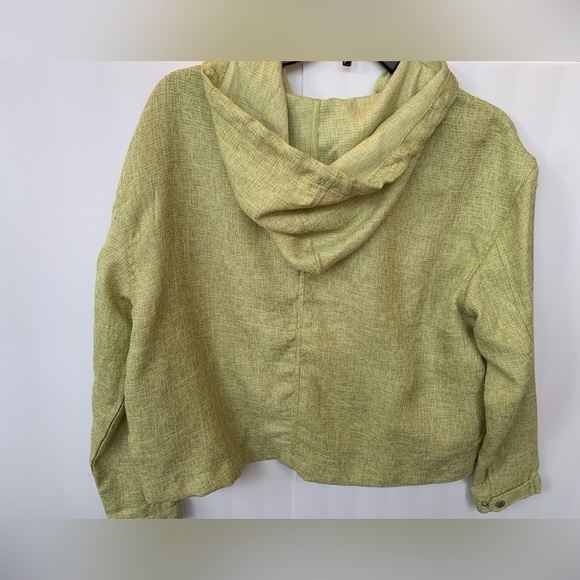 Avec Les Filles Lightweight Hooded Jacket Size Large Celery Green. - Picture 3 of 4